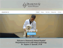 Tablet Screenshot of diamondqanimalhospital.com